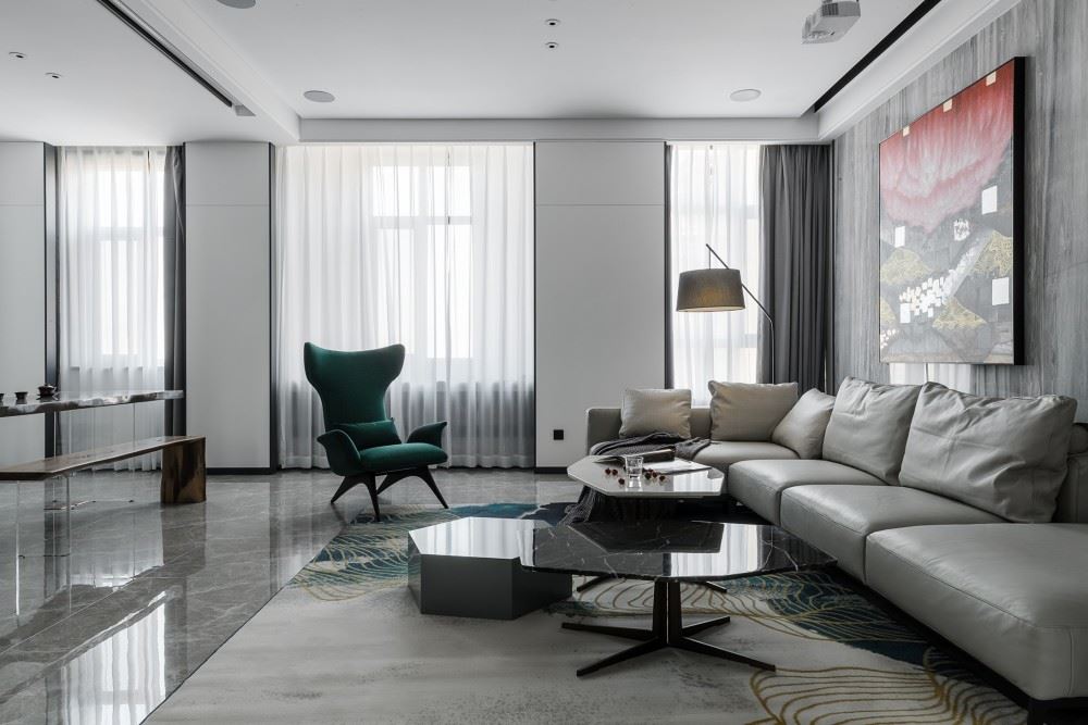 裝修設計金泰名苑152平米四居-現代簡約風格室內家裝案例效果圖