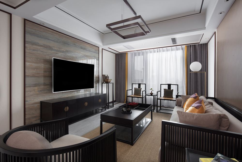 室內裝修林雲鳳凰城158平方米四居-新中式風格室內設計家裝案例