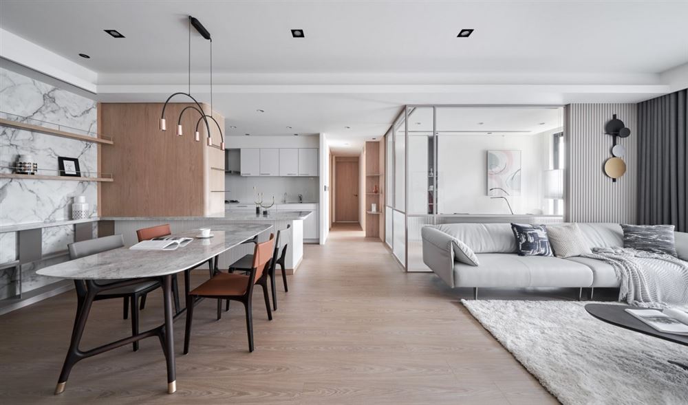 室內裝修熙和小鎮瑞禮163平方米四居-現代簡約風格室內設計家裝案例