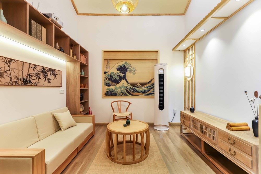 裝修設計騰瑞幸福里50平米復式公寓-日式風格室內家裝案例效果圖