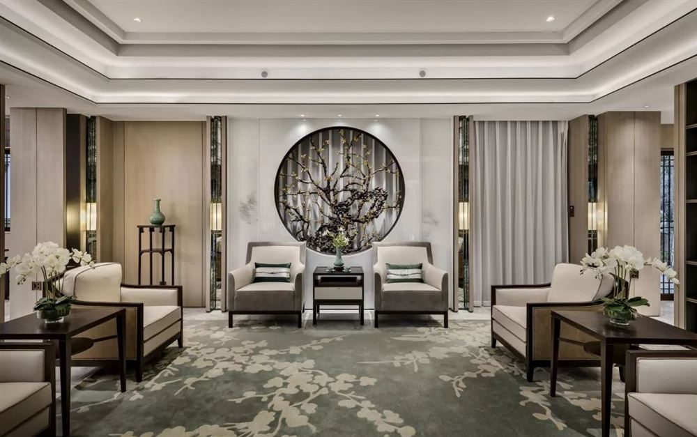 室內裝修華僑城天鵝湖390平米別墅-新中式風格別墅室內設計家裝案例