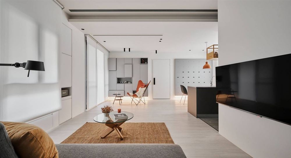 室內裝修雅美灣123平方米三居-現代簡約風格室內設計家裝案例