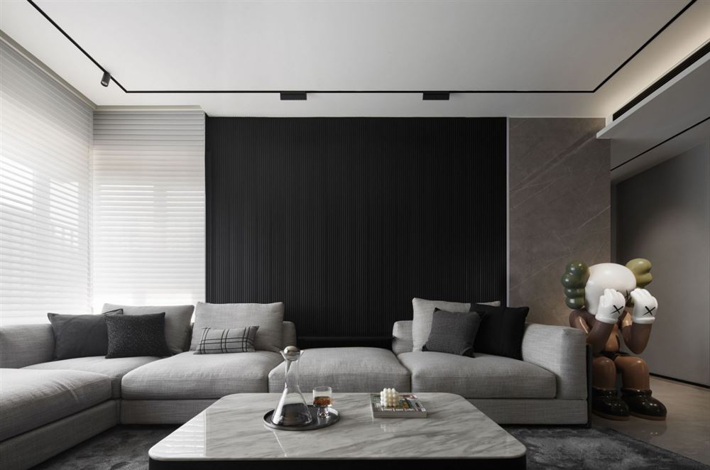 室內裝修中海金沙灣134平方米三居-現代簡約風格室內設計家裝案例