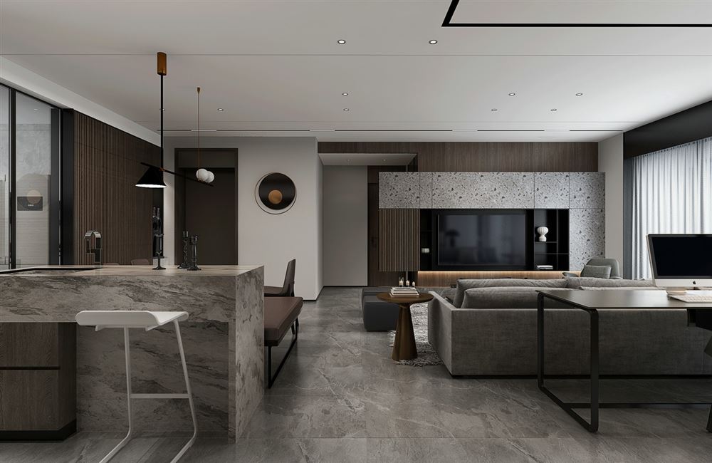 室內裝修中海金沙水岸162平方米四居-現代簡約風格室內設計家裝案例