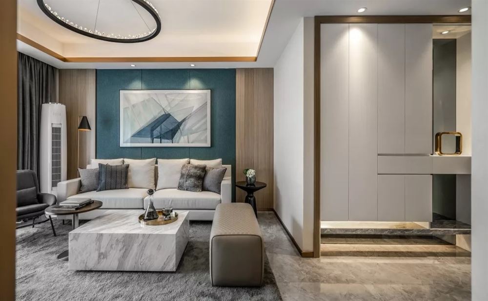 駿景灣豪庭135平方米三居-現代簡約風格家裝設計室內裝修效果圖