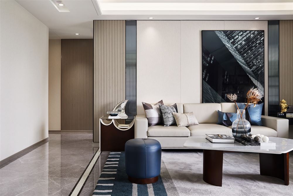 裝修設計鶴山新華城133平米-現代輕奢風格室內家裝案例效果圖