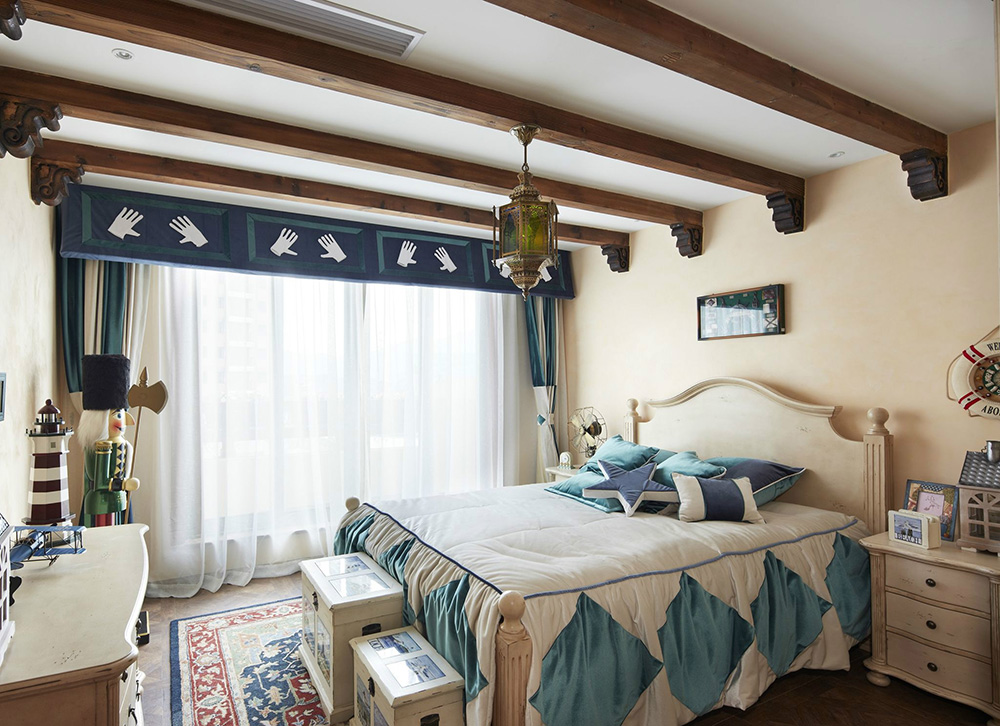 萬科金域國際復式250平米地中海風格裝修案例-兒童房