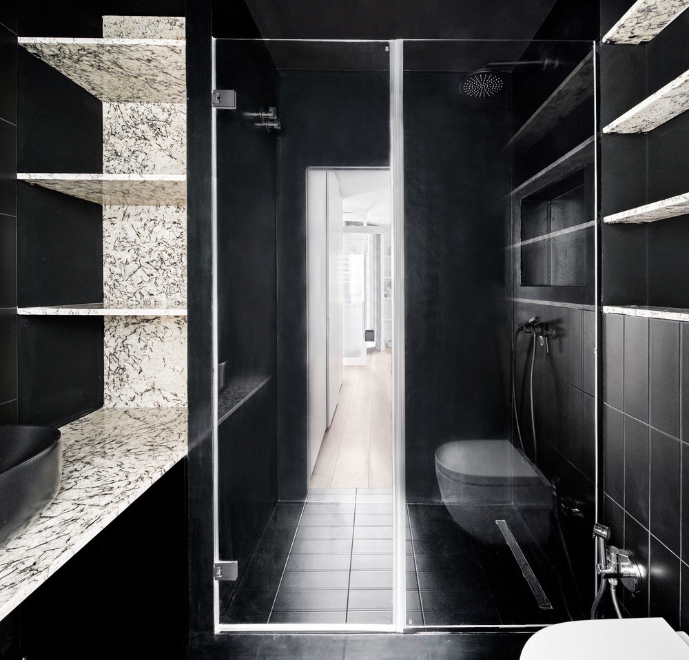 極簡風格室內家裝案例效果圖-淋浴區