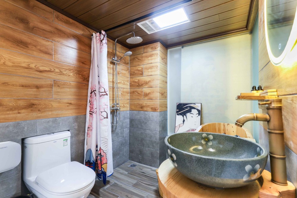 日式風格復式公寓室內家裝案例效果圖-衛生間