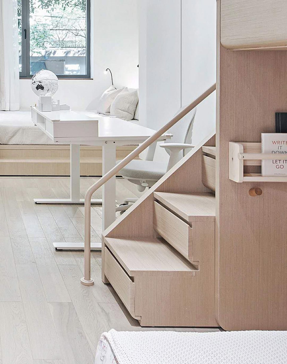 現代簡約風格公寓室內設計案例-樓梯