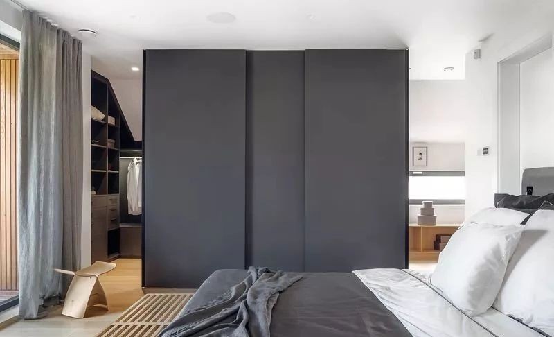 極簡原木風格室內設計家裝案例-臥室