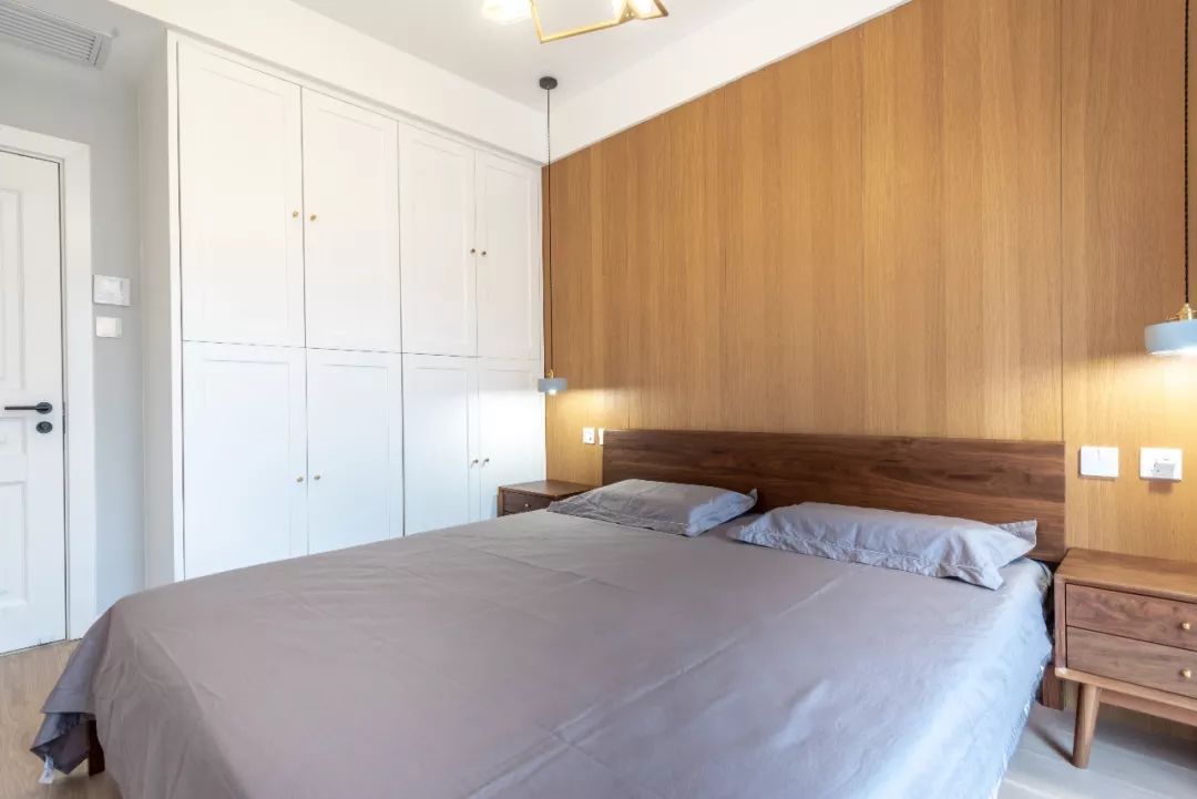 北歐原木風格室內設計家裝案例-臥室
