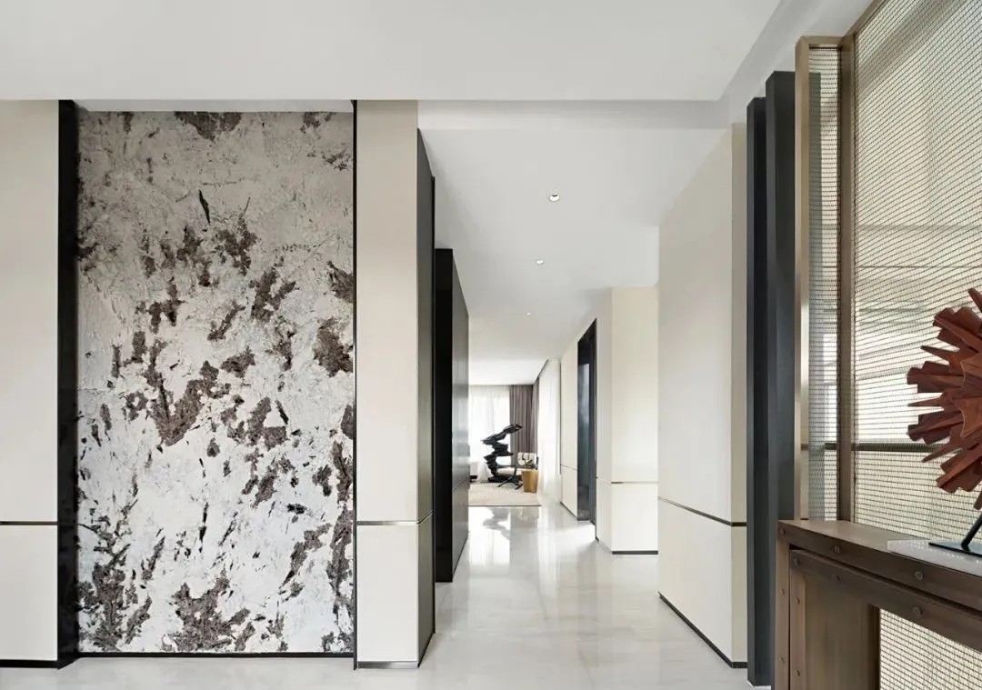 現代輕奢風格別墅室內設計家裝案例-走廊