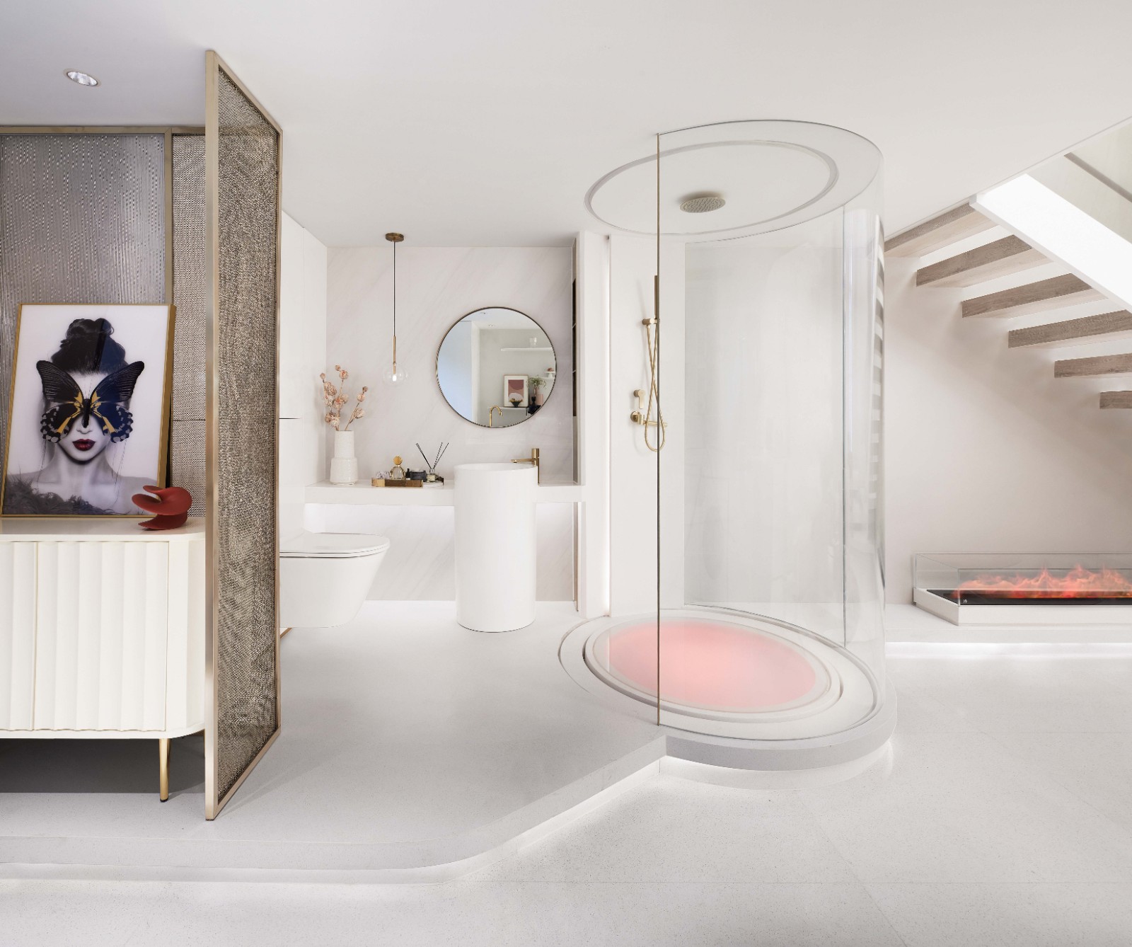 現代輕奢風格公寓室內設計家裝案例-衛生間