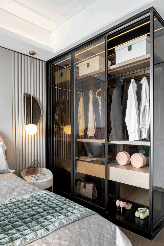 現代摩登風格室內設計家裝案例-衣柜