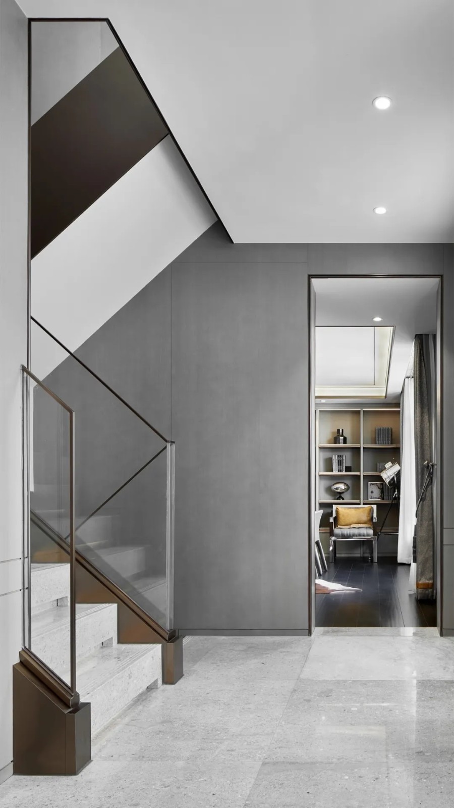 現代簡約風格別墅室內設計家裝案例-樓梯