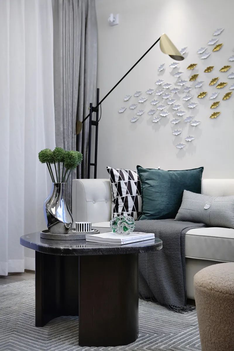 現代簡約風格室內設計家裝案例-客廳沙發茶幾