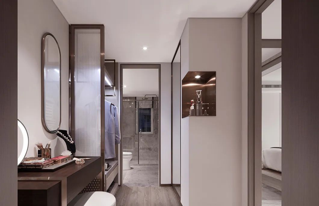 新中式風格別墅室內設計家裝案例-梳妝臺