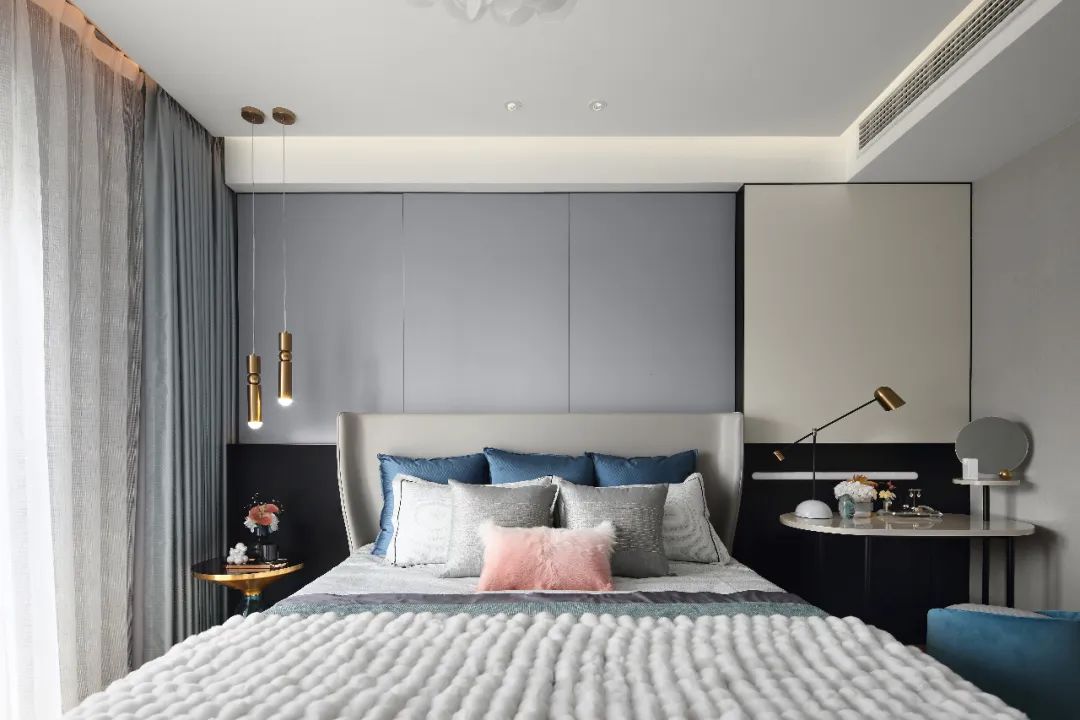 現代輕奢風格室內設計家裝案例-臥室