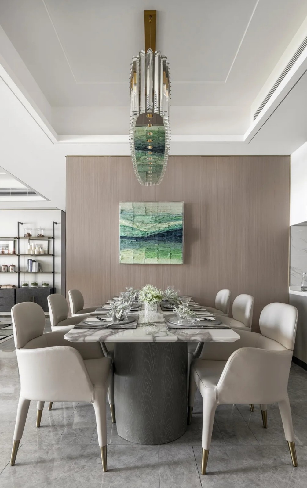 現代簡約風格室內設計家裝案例-餐廳餐桌