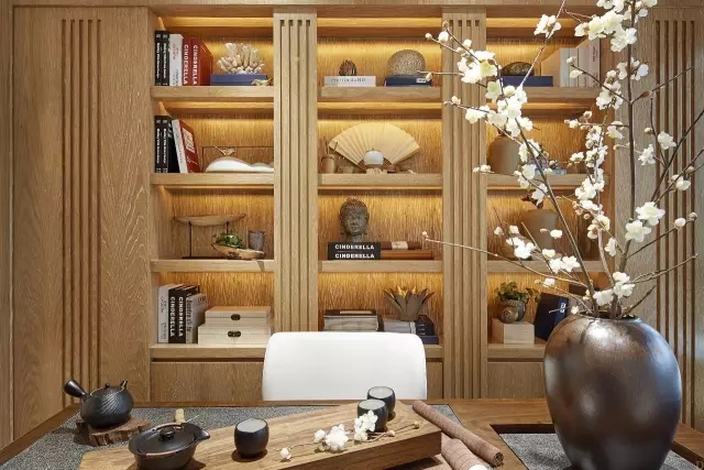 現代中式風格室內設計家裝案例-書房